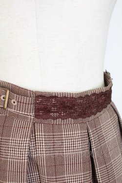 画像4: axes femme / サイドベルトタックキュロット  ブラウン T-25-12-17-033-AX-PA-SA-ZT