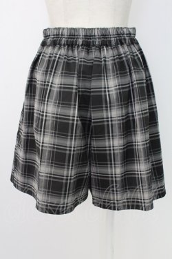 画像2: axes femme / レースポケットデザインチェックショートパンツ  グレー T-25-12-17-035-AX-PA-SA-ZT