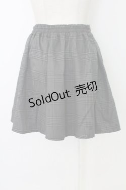 画像2: axes femme / チェックショートパンツ  グレーＸ黒チェック T-25-12-17-036-AX-PA-SA-ZT