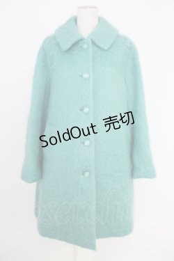 画像1: PINK HOUSE / モヘアコート  グリーン T-25-12-17-044-LO-CO-SA-ZT