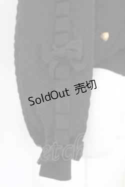 画像3: KANEKO ISAO / キルティング袖リボンブルゾン  ブラック T-25-12-17-046-EL-CO-SA-ZT