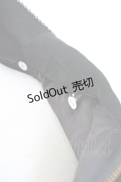 画像4: KANEKO ISAO / キルティング袖リボンブルゾン  ブラック T-25-12-17-046-EL-CO-SA-ZT