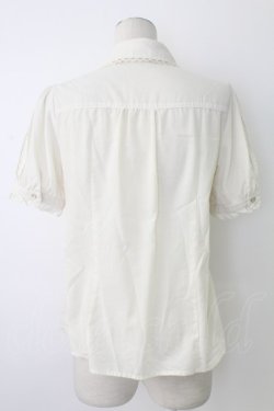 画像2: axes femme / カメオ付アンティークブラウス  アイボリー T-25-12-17-008-AX-BL-SA-ZT