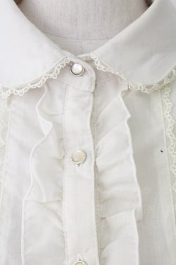 画像3: axes femme / カメオ付アンティークブラウス  アイボリー T-25-12-17-008-AX-BL-SA-ZT