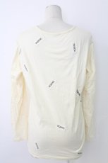 画像2: INGEBORG / ロゴプリント&ロゴワッペン長袖カットソー M アイボリー T-25-12-17-009-LO-TO-SA-ZT526 (2)