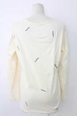 画像2: INGEBORG / ロゴプリント&ロゴワッペン長袖カットソー M アイボリー T-25-12-17-009-LO-TO-SA-ZT