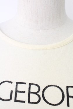 画像4: INGEBORG / ロゴプリント&ロゴワッペン長袖カットソー M アイボリー T-25-12-17-009-LO-TO-SA-ZT