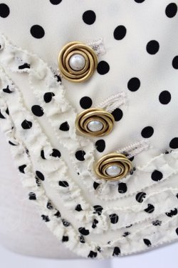 画像3: KANEKO ISAO / 水玉フリルノーカラー薄手ジャケット  ベージュ T-25-12-17-011-EL-JA-SA-ZT