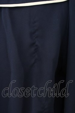 画像3: axes femme / パイピングブラウス  ネイビー T-25-12-17-016-AX-BL-SA-ZT