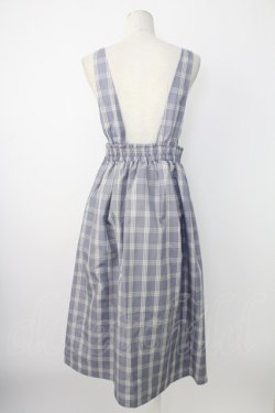 画像2: axes femme / センターボタンジャンスカ  ブルーチェック T-25-12-17-022-AX-OP-SA-ZT