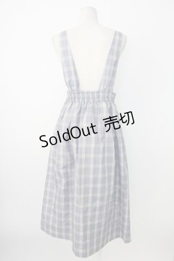 画像2: axes femme / センターボタンジャンスカ  ブルーチェック T-25-12-17-022-AX-OP-SA-ZT526