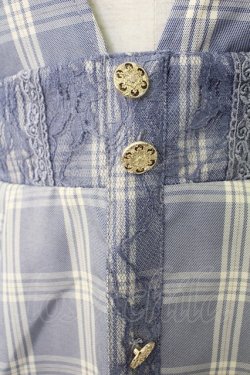 画像3: axes femme / センターボタンジャンスカ  ブルーチェック T-25-12-17-022-AX-OP-SA-ZT