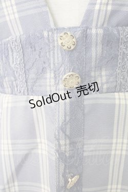 画像3: axes femme / センターボタンジャンスカ  ブルーチェック T-25-12-17-022-AX-OP-SA-ZT526