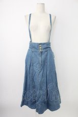 画像1: axes femme / サス付イレヘムデニムスカート L 青デニム T-25-12-17-024-AX-SK-SA-ZT526 (1)