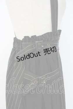 画像3: axes femme POETIQUE / ストライプサス付きスカート  黒Ｘ白 T-25-12-17-027-AX-SK-SA-ZT526