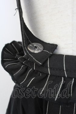 画像4: axes femme POETIQUE / ストライプサス付きスカート  黒Ｘ白 T-25-12-17-027-AX-SK-SA-ZT