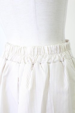 画像3: axes femme / ビット付きバイカラーストライプスカート  ブラウン T-25-12-17-032-AX-SK-SA-ZT