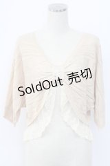 axes femme / リボンボレロ  ピンク T-25-12-18-001-AX-TO-SA-ZT