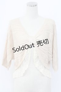 axes femme / リボンボレロ  ピンク T-25-12-18-001-AX-TO-SA-ZT