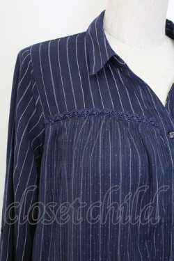 画像3: axes femme / チュール重ねチュニック M ネイビー T-25-12-18-023-AX-OP-SA-ZT