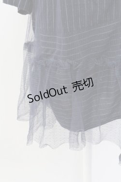 画像4: axes femme / チュール重ねチュニック M ネイビー T-25-12-18-023-AX-OP-SA-ZT452