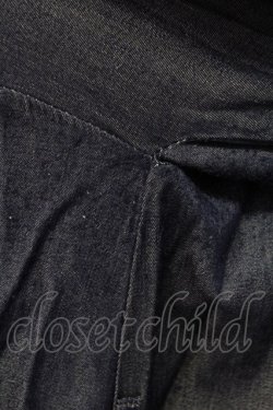 画像5: axes femme / 花刺繍ボリューム袖シャツワンピース  インディゴ T-25-12-18-024-AX-OP-SA-ZT