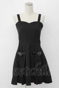 Ank Rouge / サイドベルトジャンパースカート  黒 T-25-12-18-027-CA-OP-SA-ZT