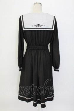 画像2: axes femme POETIQUE / クラシックセーラーワンピース  黒 T-25-12-18-029-AX-OP-SA-ZT