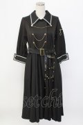 IRO+IRO / 大人パンクＸマリンセーラー風ワンピース M 黒 T-25-12-18-030-LO-OP-SA-ZT