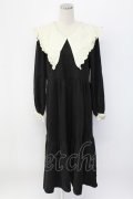 LOLITAその他(お買取対象外) / フリル襟ワンピース  黒Ｘアイボリー T-25-12-18-031-LO-OP-SA-ZT