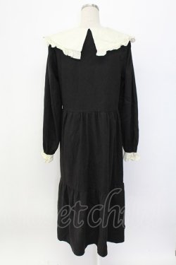 画像2: LOLITAその他(お買取対象外) / フリル襟ワンピース  黒Ｘアイボリー T-25-12-18-031-LO-OP-SA-ZT