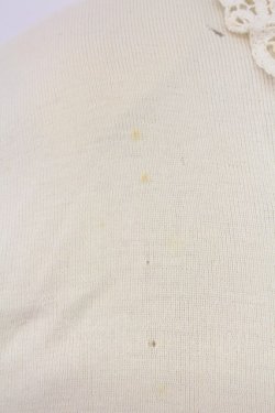 画像4: PINK HOUSE / レース襟&ニットリボン付きパールボタンカーディガン  アイボリー T-25-12-18-039-LO-TO-SA-ZT