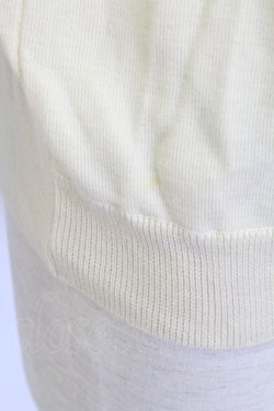 画像7: PINK HOUSE / レース襟&ニットリボン付きパールボタンカーディガン  アイボリー T-25-12-18-039-LO-TO-SA-ZT