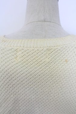 画像3: PINK HOUSE / 苺ニットモチーフ付きVネックカーディガン  アイボリー T-25-12-18-040-LO-TO-SA-ZT