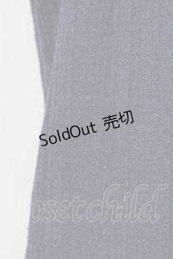 画像4: axes femme / カーディガン重ね着風フリルシャツ M ネイビー×グレー T-25-12-18-005-AX-BL-SA-ZT