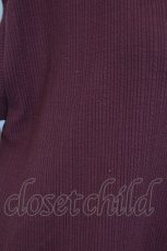 画像3: axes femme / ベストレイヤードフリルブラウス M ワイン T-25-12-18-006-AX-BL-SA-ZT401 (3)