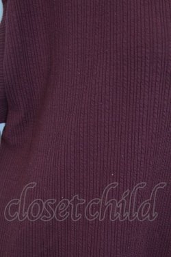 画像3: axes femme / ベストレイヤードフリルブラウス M ワイン T-25-12-18-006-AX-BL-SA-ZT