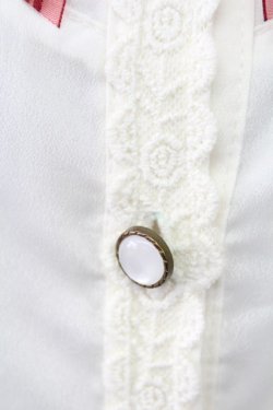 画像4: axes femme POETIQUE / ベロアリボンハイネック長袖ブラウス  アイボリーＸボルドー T-25-12-18-009-AX-JA-SA-ZT