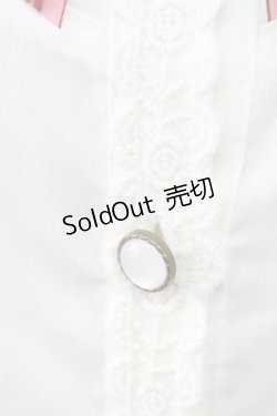 画像4: axes femme POETIQUE / ベロアリボンハイネック長袖ブラウス  アイボリーＸボルドー T-25-12-18-009-AX-JA-SA-ZT390