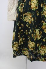 画像4: axes femme / レース切り替えネックレス風ワンピース M グリーン T-25-12-18-014-AX-OP-SA-ZT397 (4)