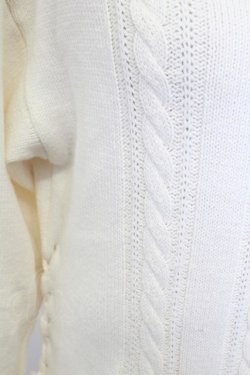 画像4: axes femme / サイドプリーツニットワンピース M ホワイト T-25-12-18-015-AX-OP-SA-ZT