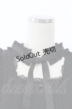 画像4: Rojita / デコルテ開きラッフルボリュームブラウス  黒 T-25-12-18-002-LO-BL-SA-ZT