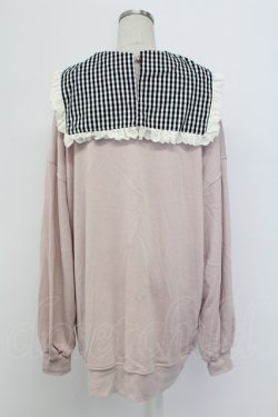 画像2: Ank Rouge / ギンガムチェックセーラー襟ダブルBEARカットワンピース  ピンクＸ T-25-12-18-017-CA-OP-SA-ZT