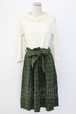 画像1: axes femme / 2021年福袋ワンピース M キナリ×グリーン T-25-12-18-018-AX-OP-SA-ZT