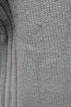 画像4: axes femme / 袖刺繍パーカーニットワンピース  サックス T-25-12-18-020-AX-OP-SA-ZT