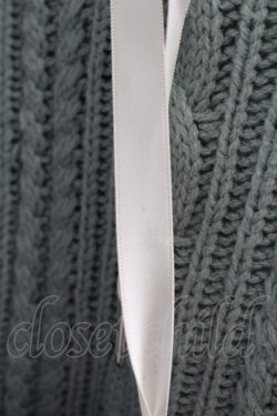 画像6: axes femme / 袖刺繍パーカーニットワンピース  サックス T-25-12-18-020-AX-OP-SA-ZT