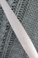 画像7: axes femme / 袖刺繍パーカーニットワンピース  サックス T-25-12-18-020-AX-OP-SA-ZT456 (7)