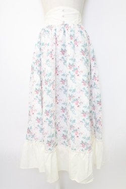 画像1: Kurumi Collaboration / グレイスフルコルセット風ロングスカート SS 白 T-25-12-19-001-0-SK-SA-ZT