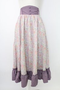 Kurumi Collaboration / グレイスフルコルセット風ロングスカート SS ラベンダー T-25-12-19-004-0-SK-SA-ZT