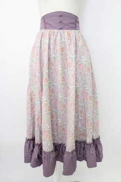 画像1: Kurumi Collaboration / グレイスフルコルセット風ロングスカート SS ラベンダー T-25-12-19-004-0-SK-SA-ZT
